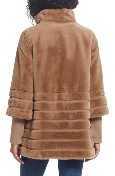 Shop Gallery Water Resistant Faux Fur Jacket In Camel