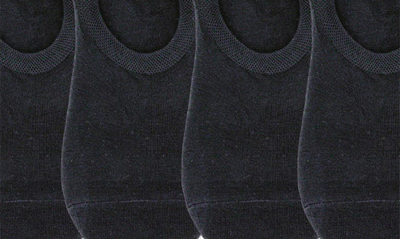 Shop K. Bell Socks 4-pack Low-cut Sock Liners In Black