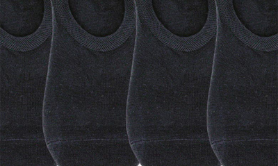 K. Bell Socks 4-pack Low-cut Sock Liners In Black
