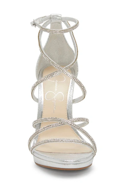 Shop Jessica Simpson Jaeya Sandal In Platinum