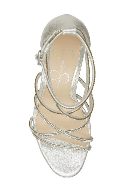Shop Jessica Simpson Jaeya Sandal In Platinum