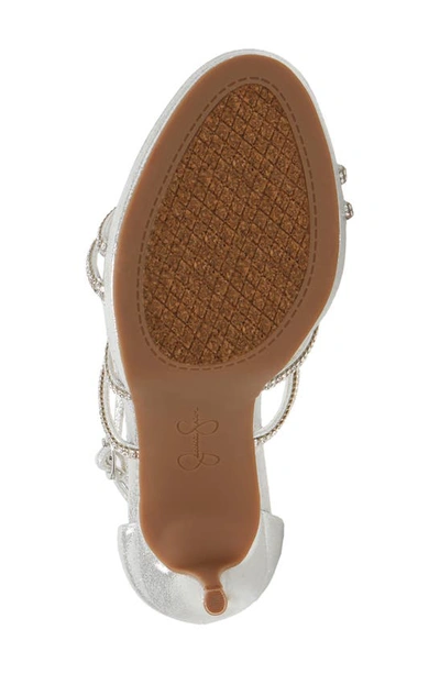 Jessica Simpson Jaeya Sandal In Platinum