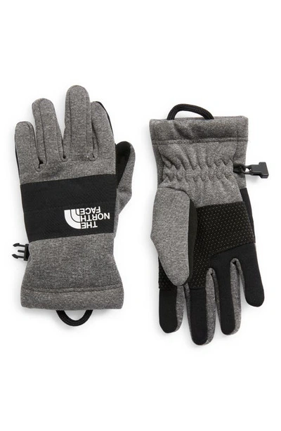 The North Face Kids' Sierra Etip Gloves In Tnf Medium Grey Heather |  ModeSens