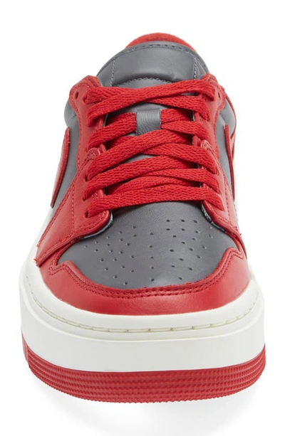 Shop Jordan Air  1 Elevate Sneaker In Dark Grey/ Varsity Red/ Sail