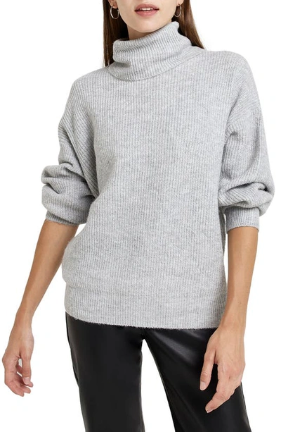 RIVER ISLAND HEATHERED TURTLENECK SWEATER 