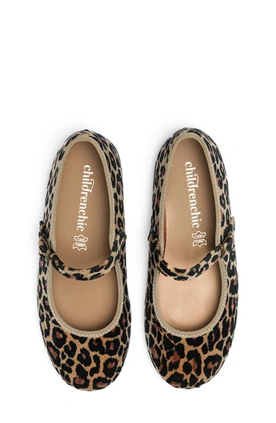 Shop Childrenchic Water Repellent Leopard Print Mary Jane Shoe
