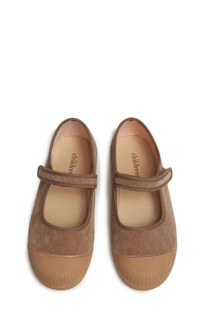 Shop Childrenchic Mary Jane Captoe Sneaker In Camel