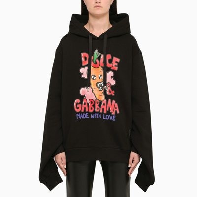 Shop Dolce & Gabbana Sweety Bunny Black Sweatshirt