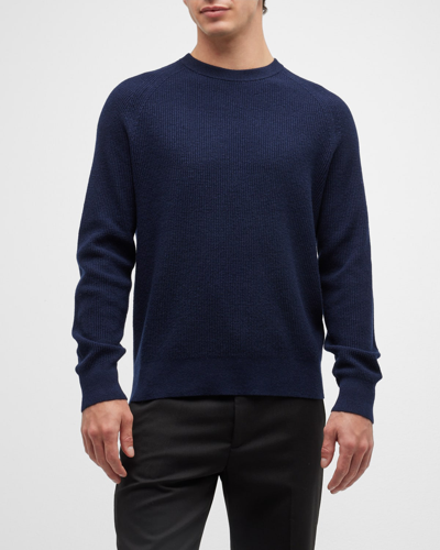 Theory Toby Thermal Wool Blend Sweater In Light Baltic