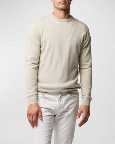 Shop Rodd & Gunn Men's Queenstown Optim Wool-cashmere Sweater In Natural