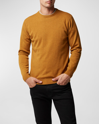 Shop Rodd & Gunn Men's Queenstown Optim Wool-cashmere Sweater In Mustard