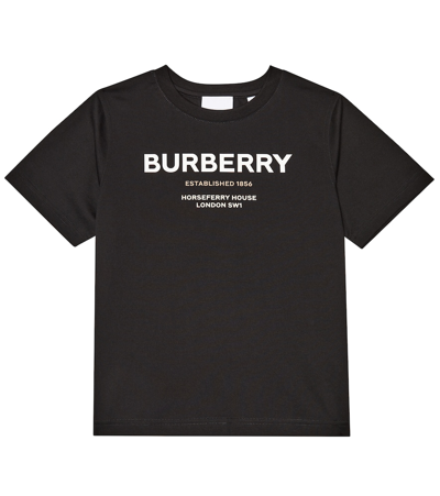 Shop Burberry Horseferry Cotton Jersey T-shirt In Black
