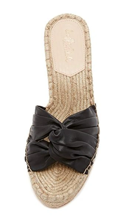 Shop Loeffler Randall Blanche Wedge Espadrilles In Black