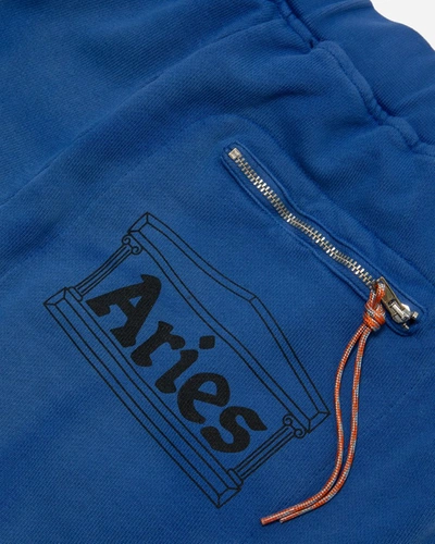 Shop Aries Sunbleached Premium Sweatpants In Blue