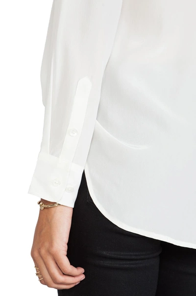 Shop Equipment Slim Signature Blouse In Nature White