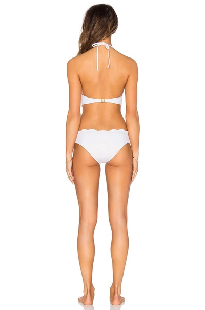 Shop Marysia Mott Cutout Swimsuit In Off White & Sunlight Yellow