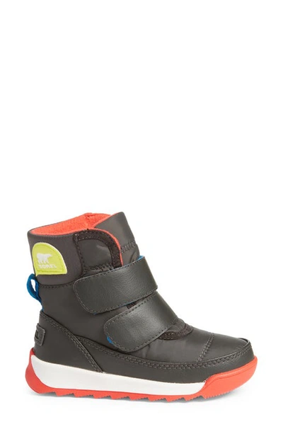 Shop Sorel Whitney™ Ii Short Waterproof Insulated Boot In Jet/ Poppy Red
