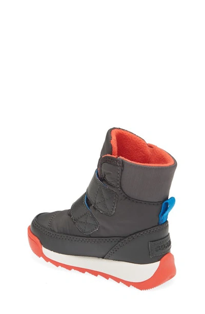 Shop Sorel Whitney™ Ii Short Waterproof Insulated Boot In Jet/ Poppy Red