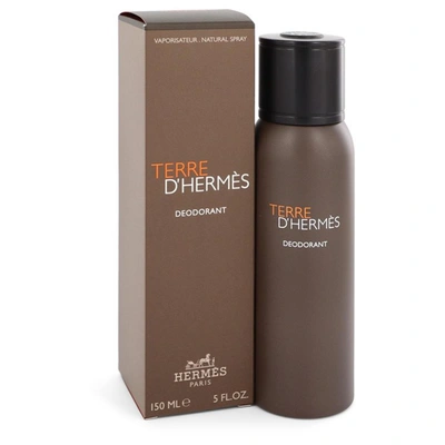 Shop Hermes 548855 Terre D Cologne Deodorant Spray For Men, 5 oz In Orange