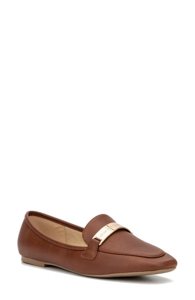 New York And Company Women's Harleigh Loafers Women's Shoes In Cognac
