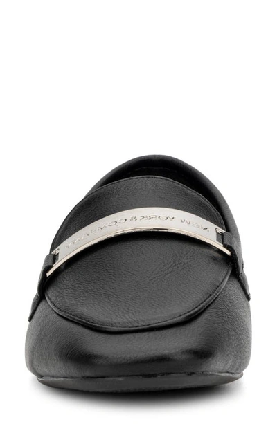 Shop New York And Company Harleigh Faux Leather Loafer In Black