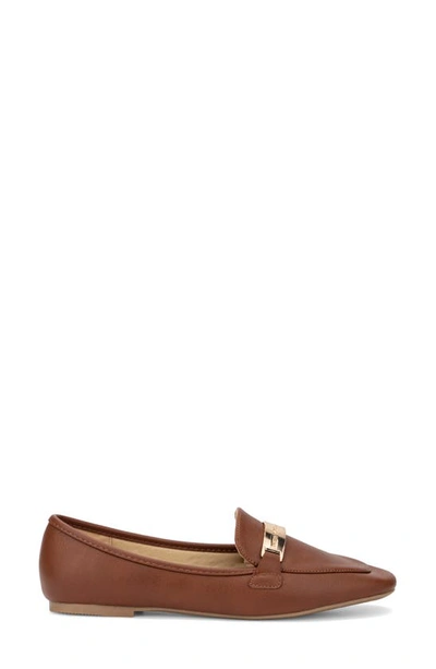 Shop New York And Company Harleigh Faux Leather Loafer In Cognac