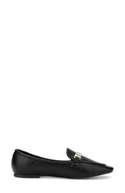 Shop New York And Company Harleigh Faux Leather Loafer In Black