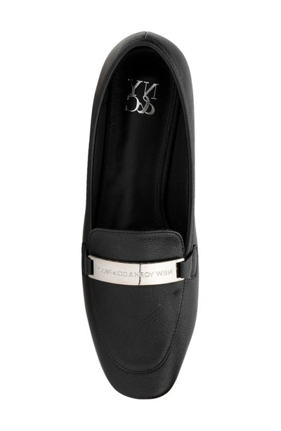 Shop New York And Company Harleigh Faux Leather Loafer In Black