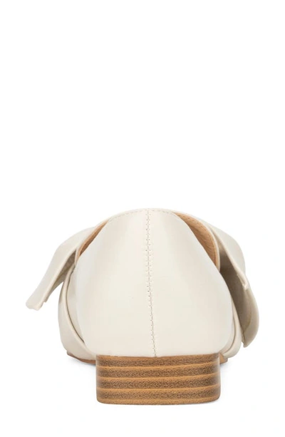 New York And Company Dominica Bow Loafer In Bone
