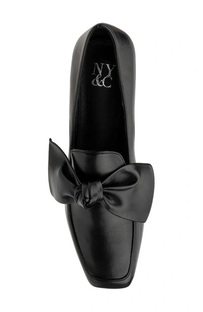 Shop New York And Company Dominica Bow Loafer In Black