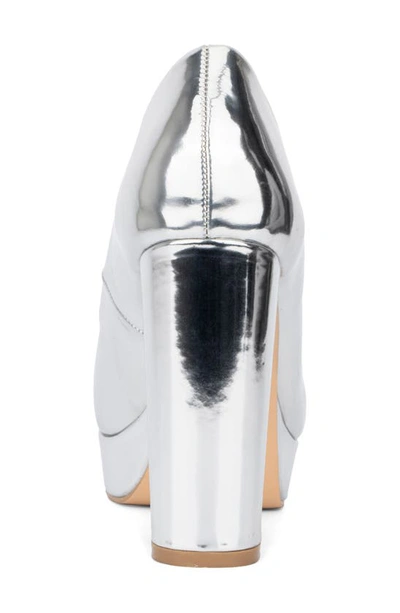 New York And Company Nancy Platform Pump In Silver