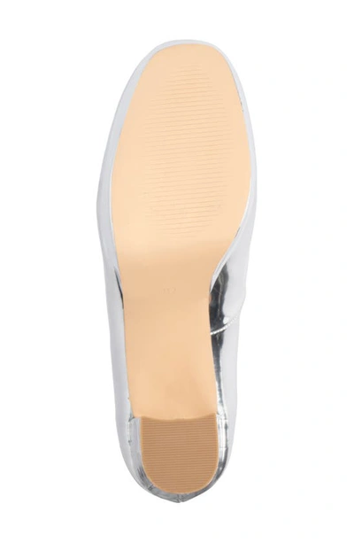 New York And Company Nancy Platform Pump In Silver