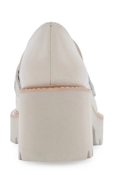 Shop Dolce Vita Halona Lug Sole Loafer In Ivory Leather