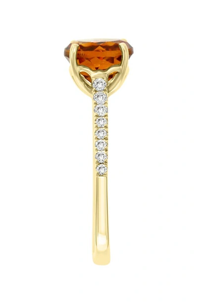 Shop Effy 14k Yellow Gold, Diamond, & Citrine Ring In Orange