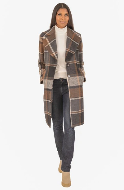 Kensie clearance plaid coat