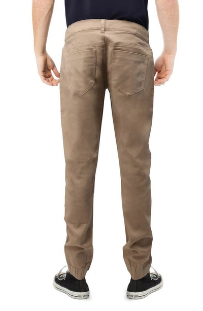 X-ray Slim Fit Jogger Jeans In Tan