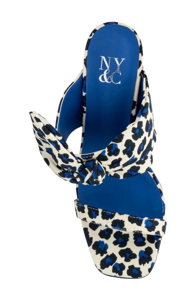 New York And Company Gerri Open Toe Heeled Sandal In Blue