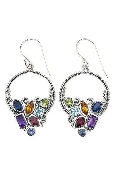 Shop Samuel B. Sterling Silver Multi Gemstone Dangle Earrings