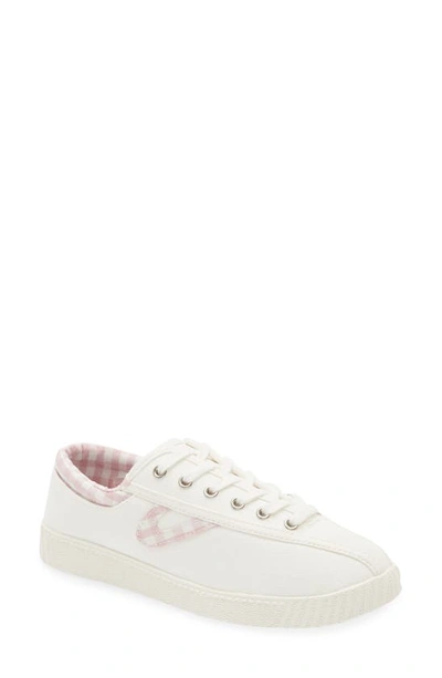 Shop Tretorn 'nylite' Sneaker In White/ Pink Gingham