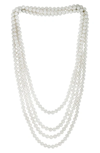Effy 6-7mm Freshwater Pearl Long Strand Necklace In White