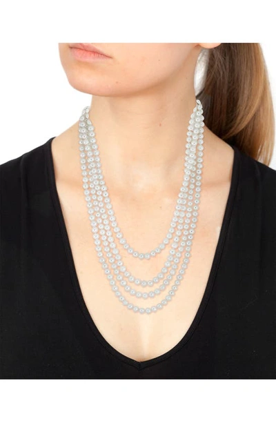 Effy 6-7mm Freshwater Pearl Long Strand Necklace In White