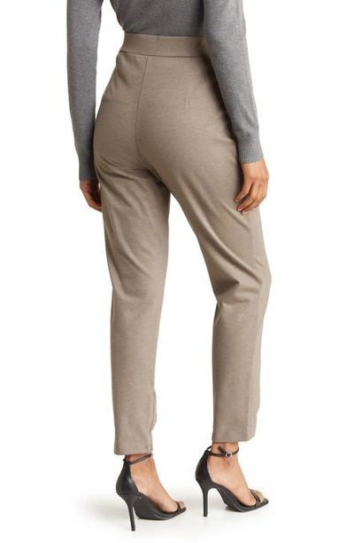 Shop Patrizia Luca Zip Cuff Pants In Taupe