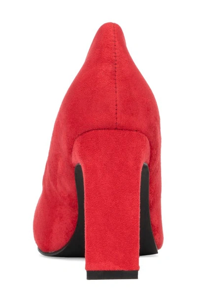 New York And Company Luisa Pointed Toe Pump In Red