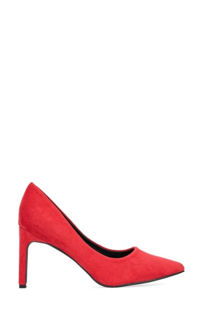 New York And Company Luisa Pointed Toe Pump In Red