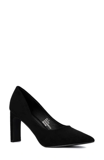 Shop New York And Company Luisa Pointed Toe Pump In Black