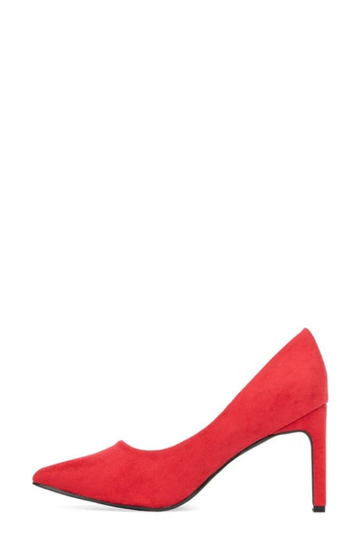 New York And Company Luisa Pointed Toe Pump In Red