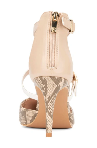 New York And Company Jaelynn Pointed Toe Pump In Nude