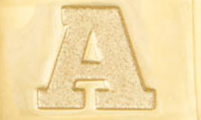 Savvy Cie Jewels Initial Lock Pendant Necklace In Gold - A