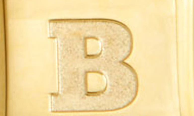 Savvy Cie Jewels Initial Lock Pendant Necklace In Gold - B