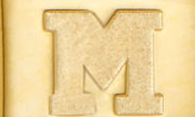 Savvy Cie Jewels Initial Lock Pendant Necklace In Gold - M